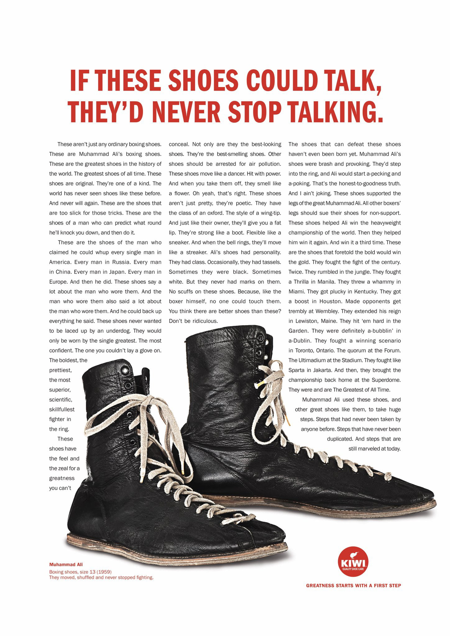 Top 12 Award Winning campaigns in Cannes Lions 2018-Kiwi Shoes