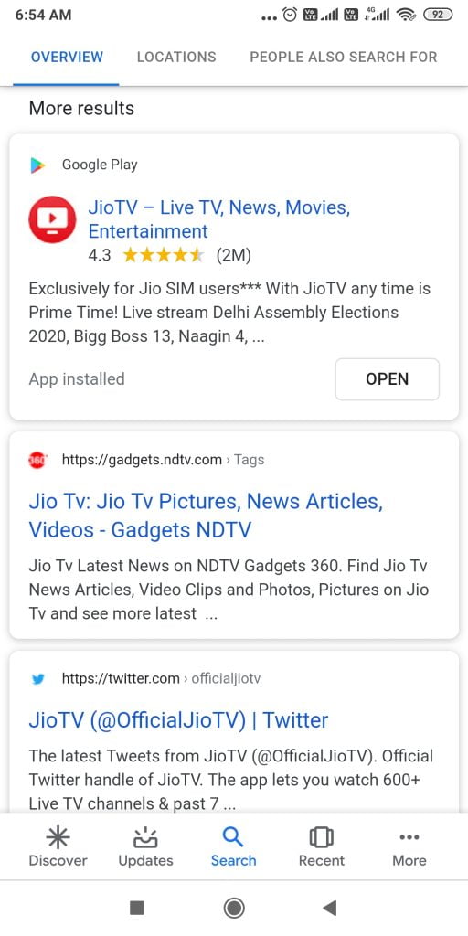find mobile apps quick from your Android phone